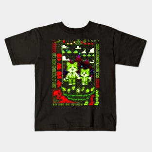 Brutalism Pixel Art | Retrofuturistic | Vaporwave Design | Fathers Day Kids T-Shirt